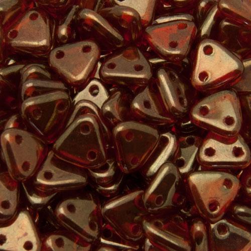 czech glass triangle beads - sunset maple 6mm | 8gr