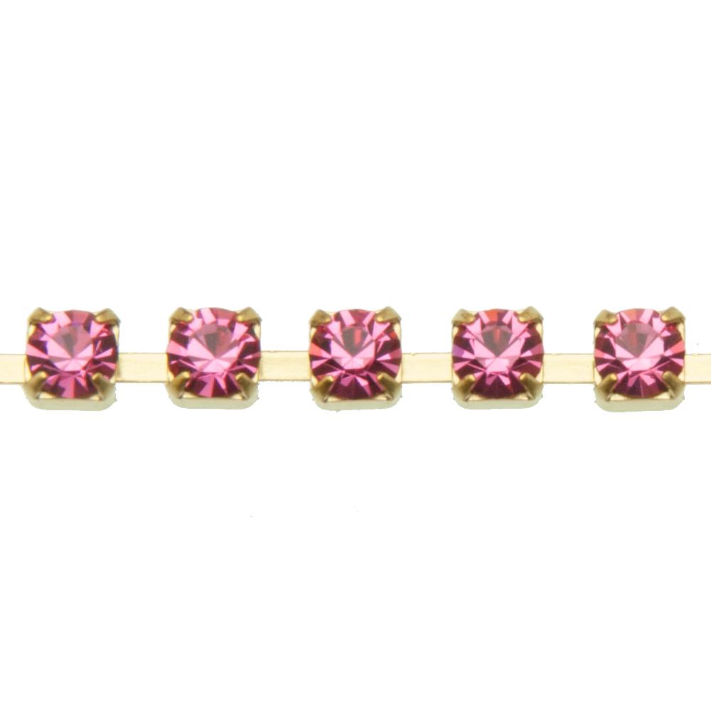 rose preciosa strass chain pp24 (3mm) | 20cm