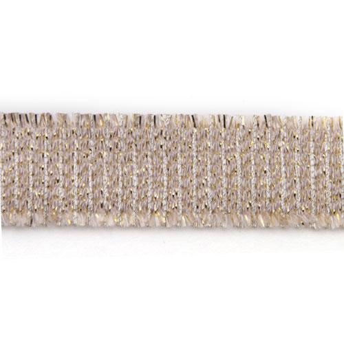 rayon trim pink/gold 15mm | 50cm