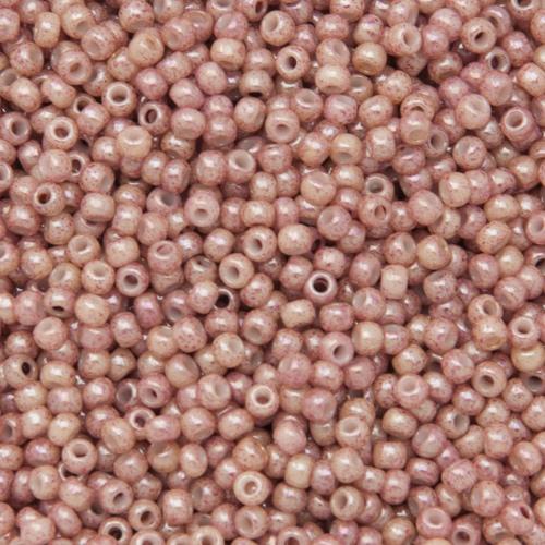 saatperlen toho 11/0 marbled opaque beige pink (1201) | 10gr