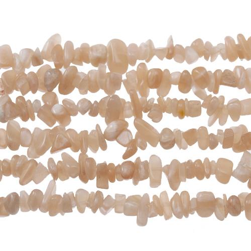 peach moonstone chips 5-10mm | 32-inch strand approx.