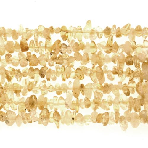 citrine chips 5-10mm | 32-inch strand approx.