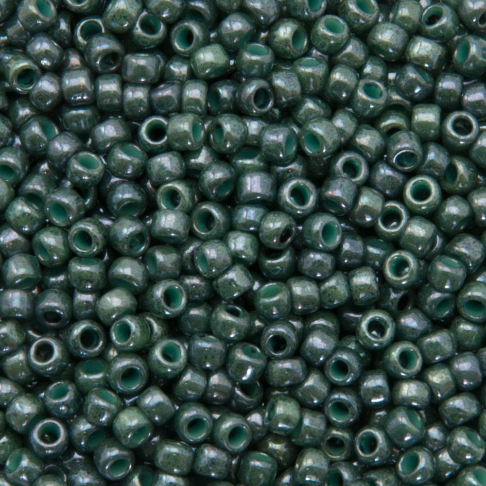 saatperlen toho 8/0 marbled opaque turquoise/blue (1207) | 10gr
