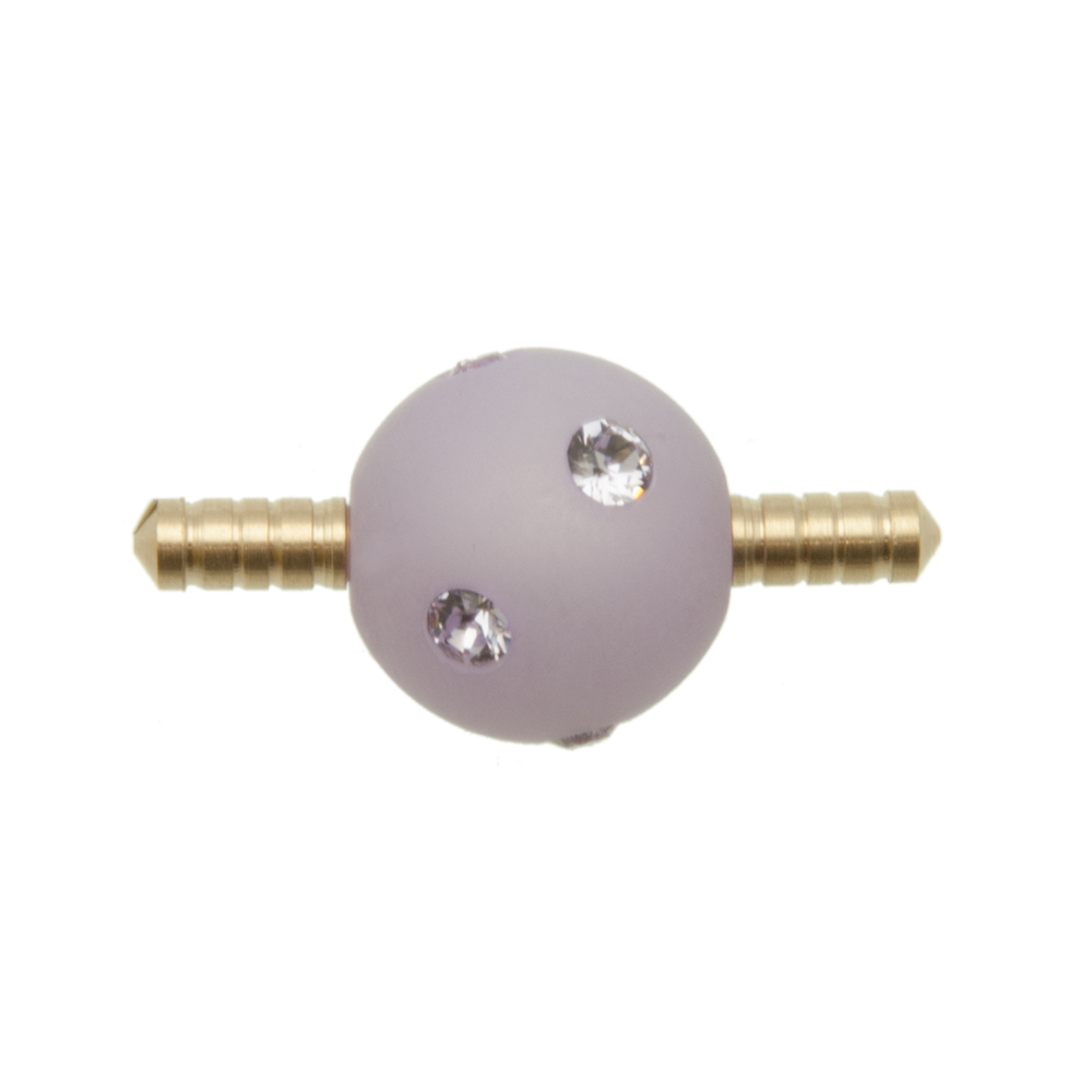hohles kautschuk band verschluss runde polaris 14mm violet 5mm | 1st