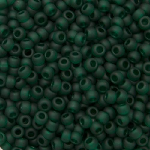 saatperlen toho 8/0 transparent frosted green emerald (939f) | 10gr