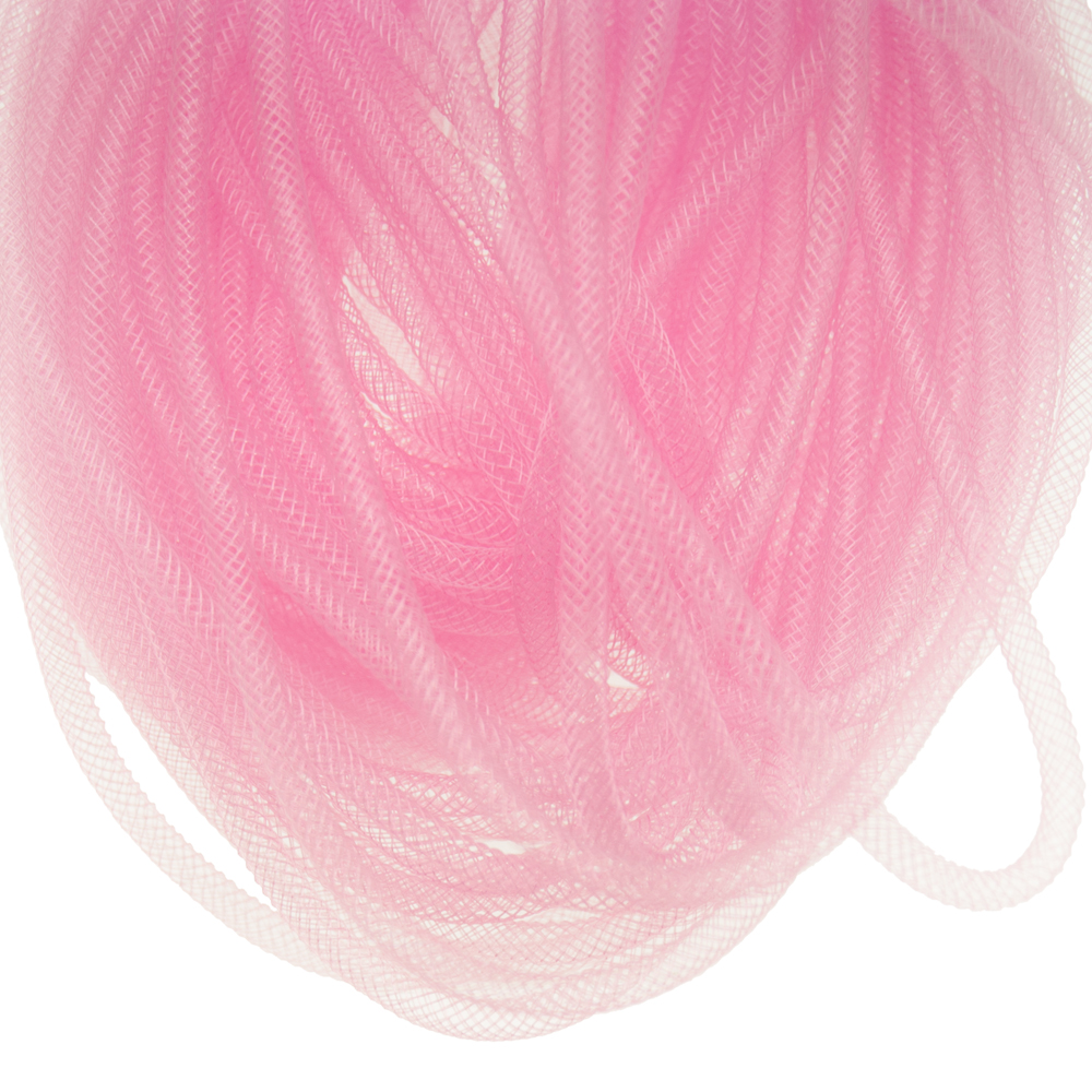 plastic net tubolar mesh - pink 4mm | 4mt