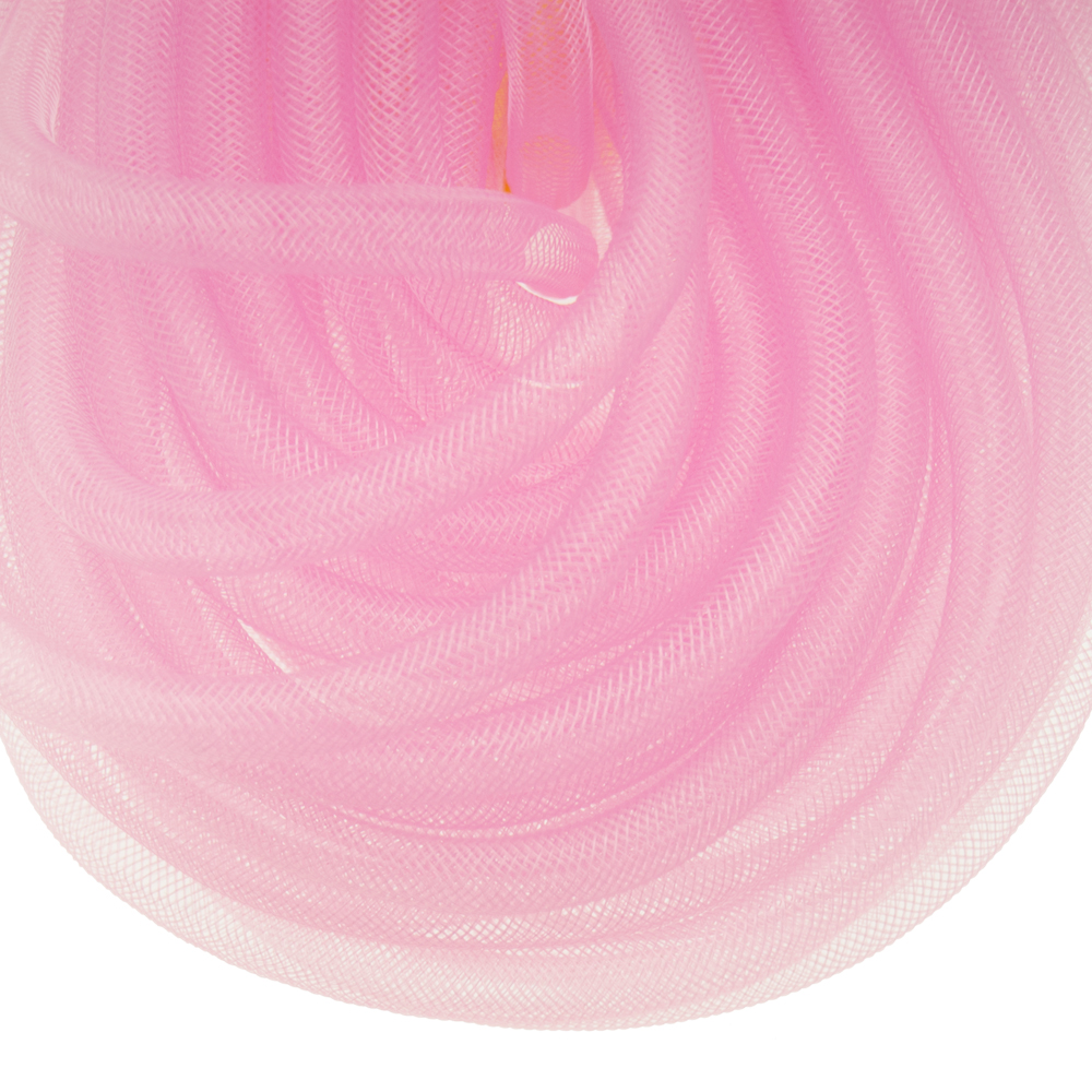 plastic net tubolar mesh - pink 8mm | 2mt