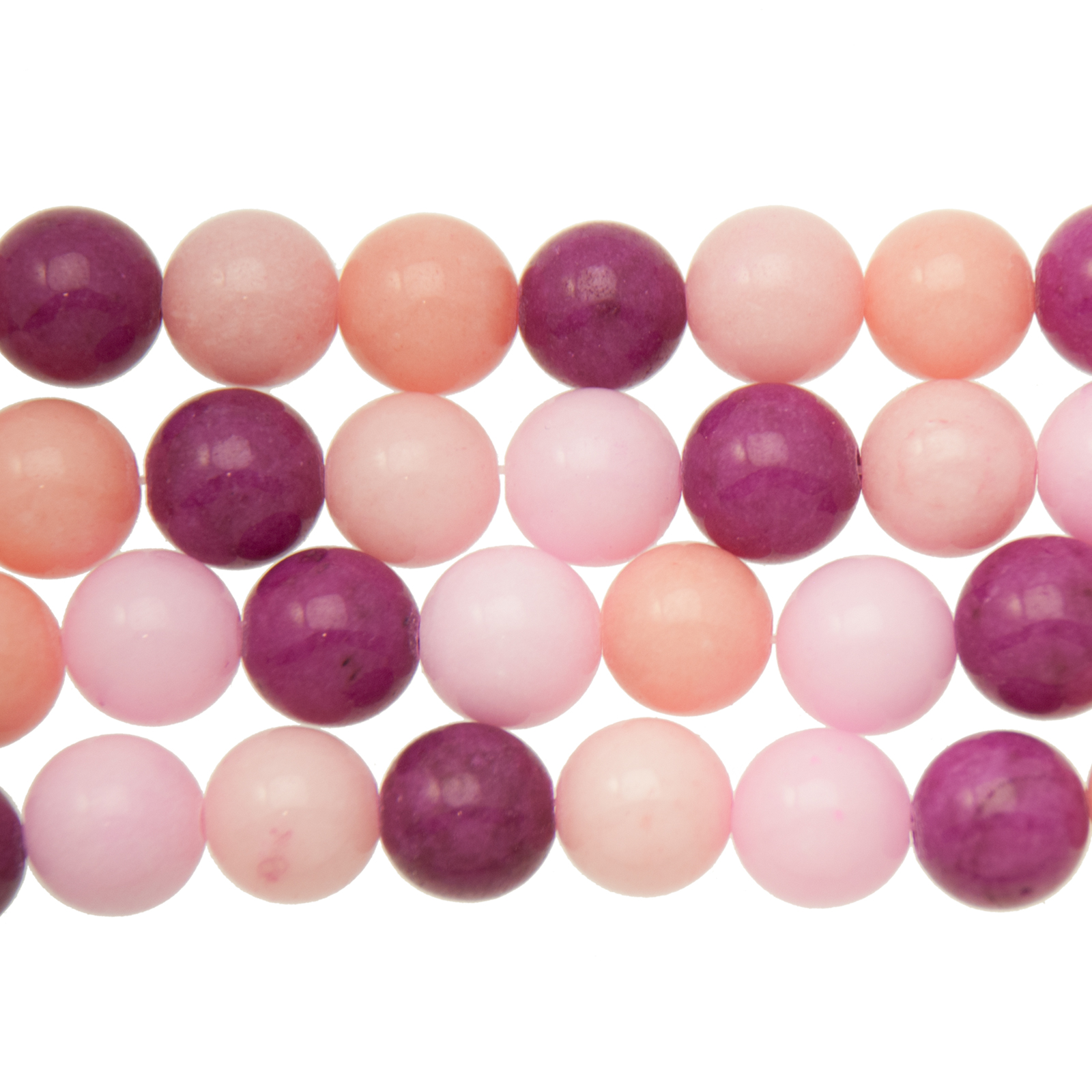dyed jade mix confetti glatt runde 10mm | strang 38/40cm
