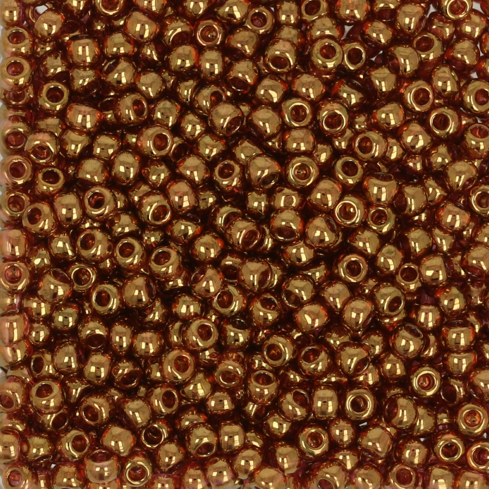 rocaille toho seed beads 11/0 gold lustered transparent pink (421) | 10gr