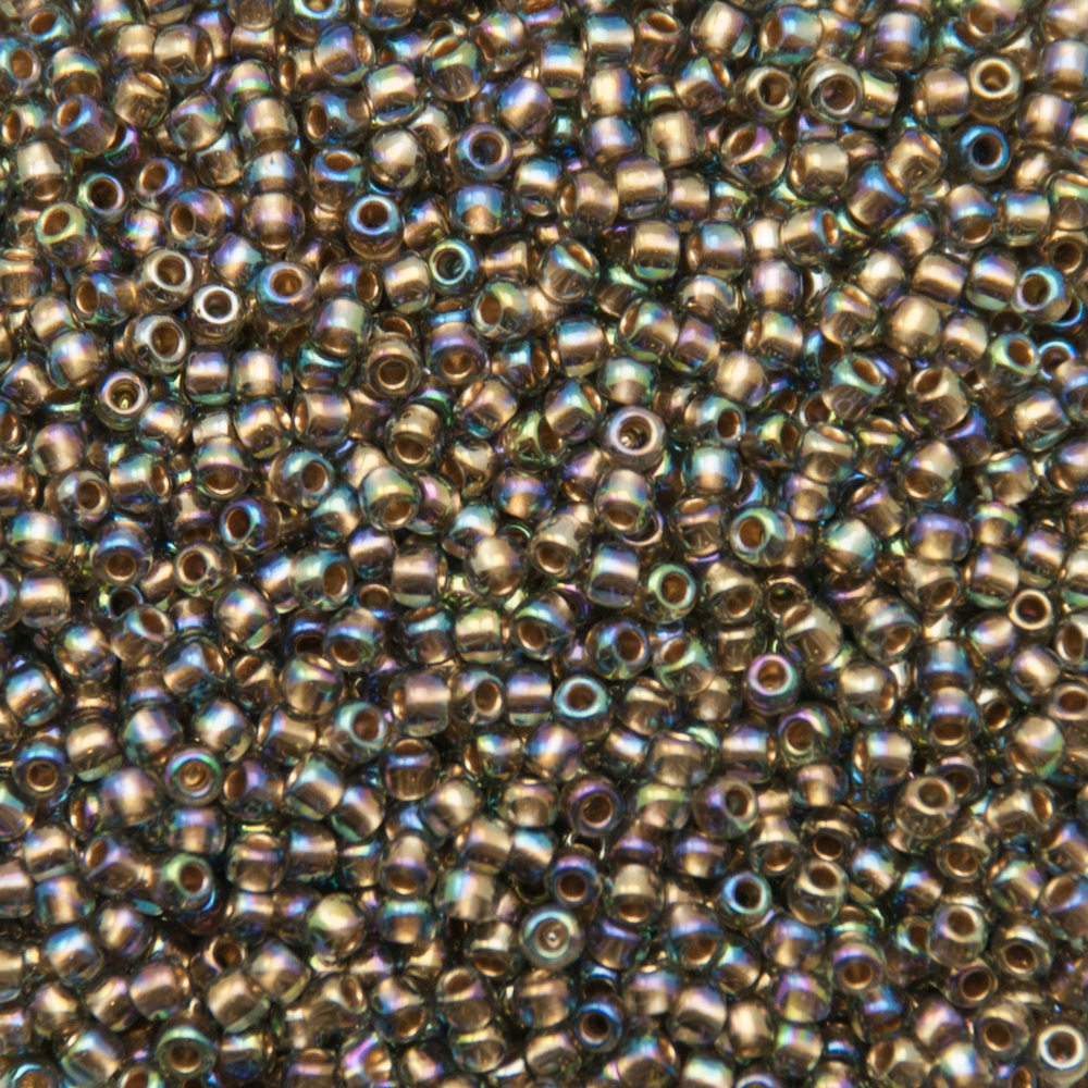 saatperlen toho 11/0 gold lined black diamond (999) | 10gr