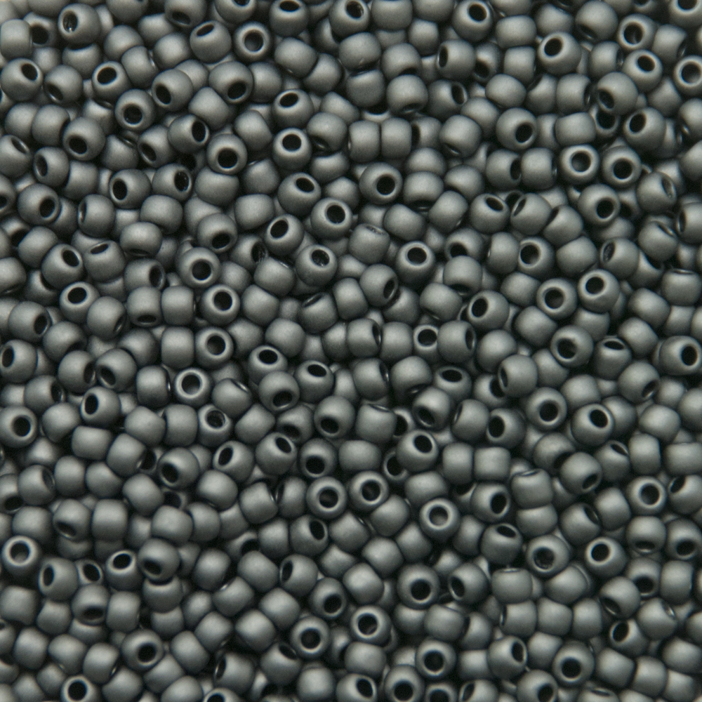 rocaille toho seed beads 11/0 matte-color iris grey (611) | 10gr