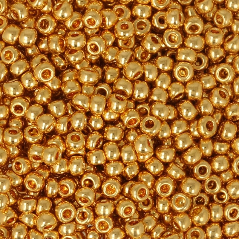 rocaille toho seed beads 11/0 metallic 24k gold plated (712) | 5gr