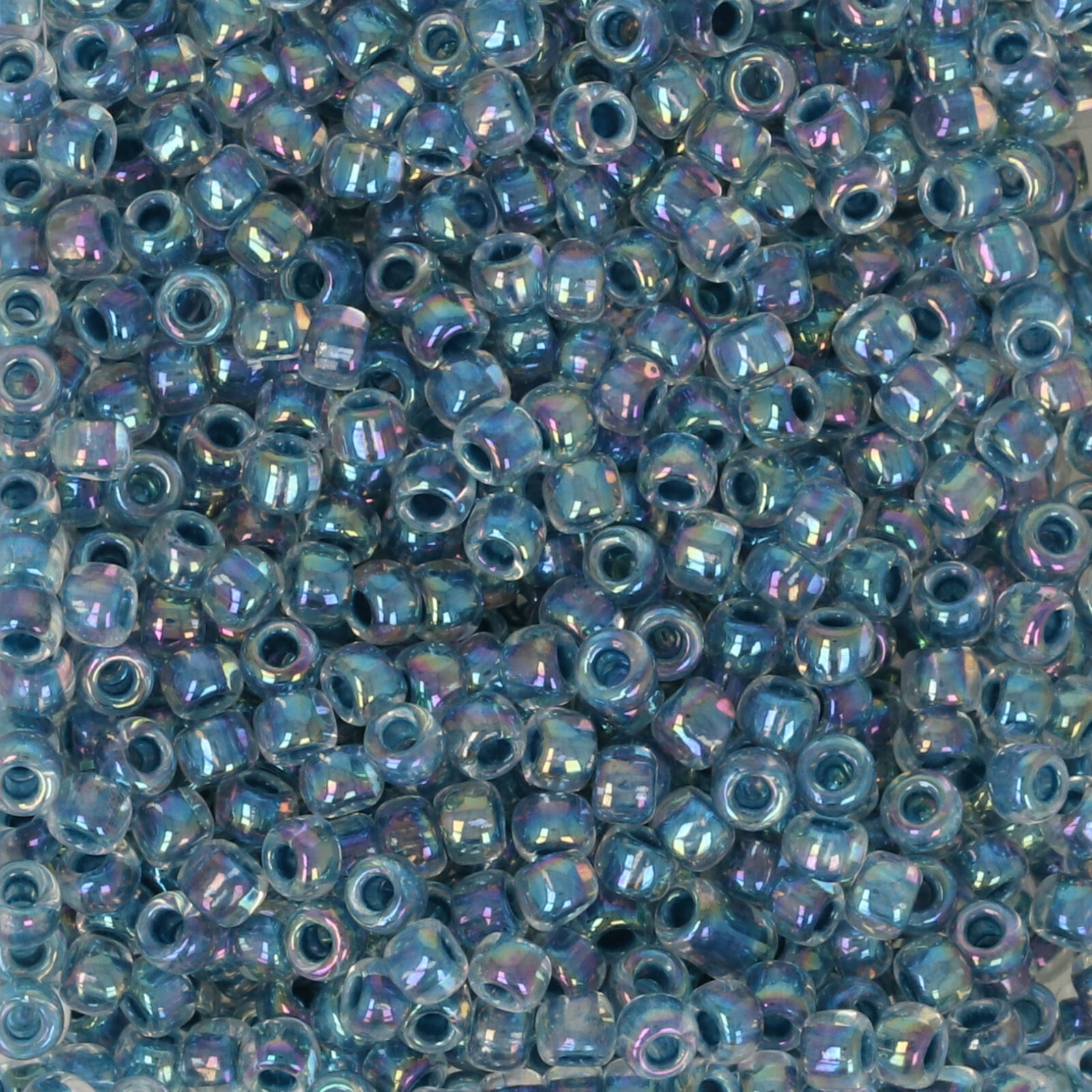 rocaille toho seed beads 11/0 inside color rainbow crystal/capri lined (782) | 10gr