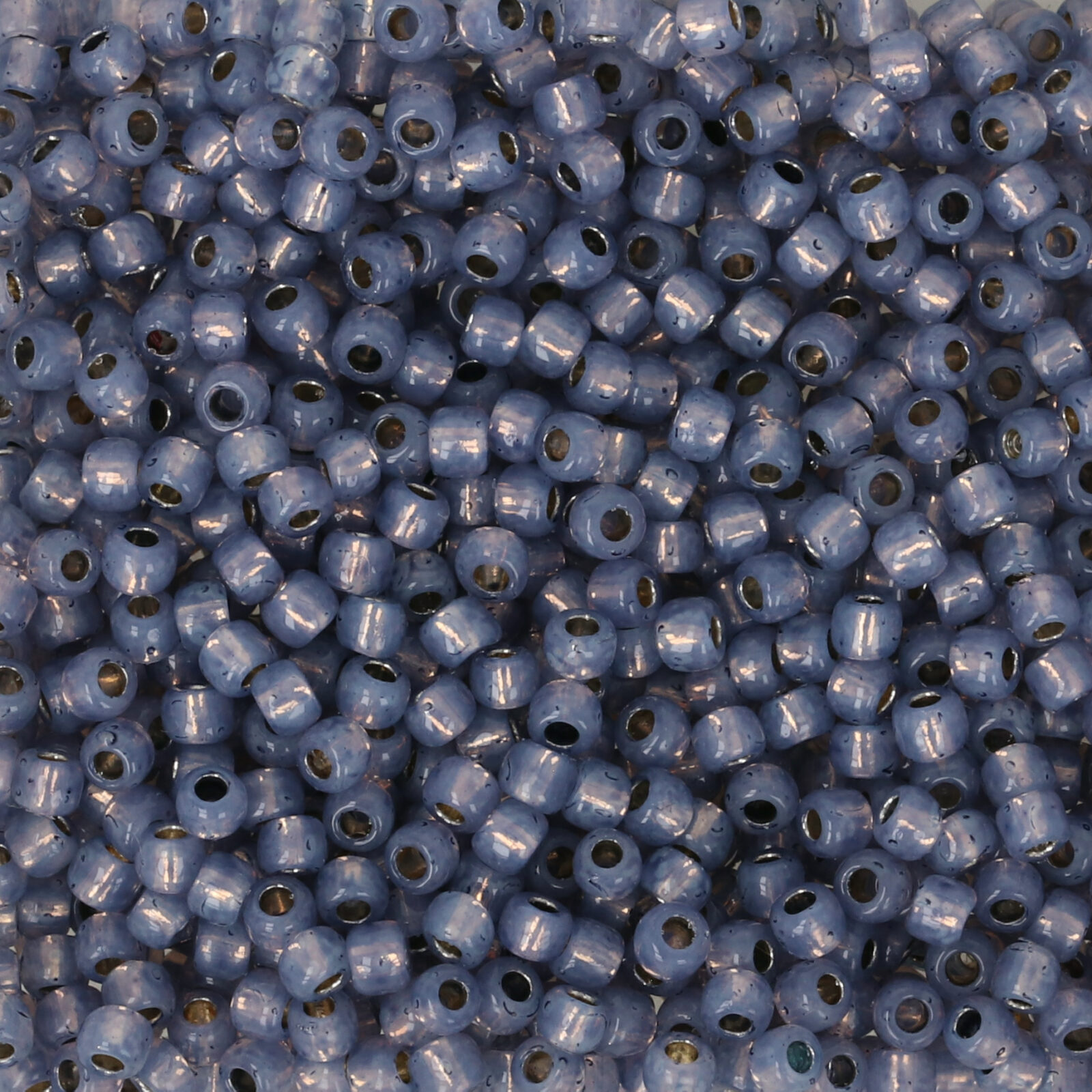 rocaille toho seed beads 11/0 permanent finish silver-lined milky tanzanite (pf2124) | 10gr