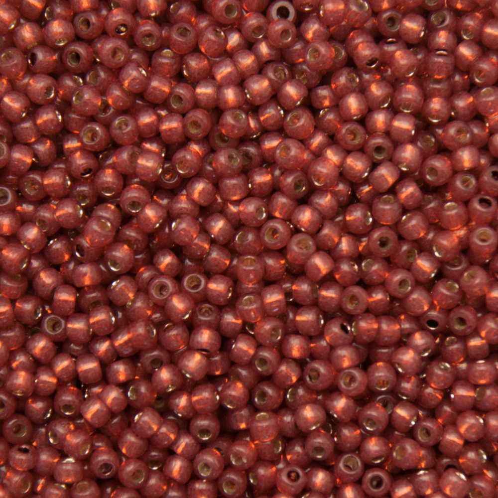 saatperlen toho 11/0 permanent finish silver-lined milky pomegranate (pf2113) | 10gr