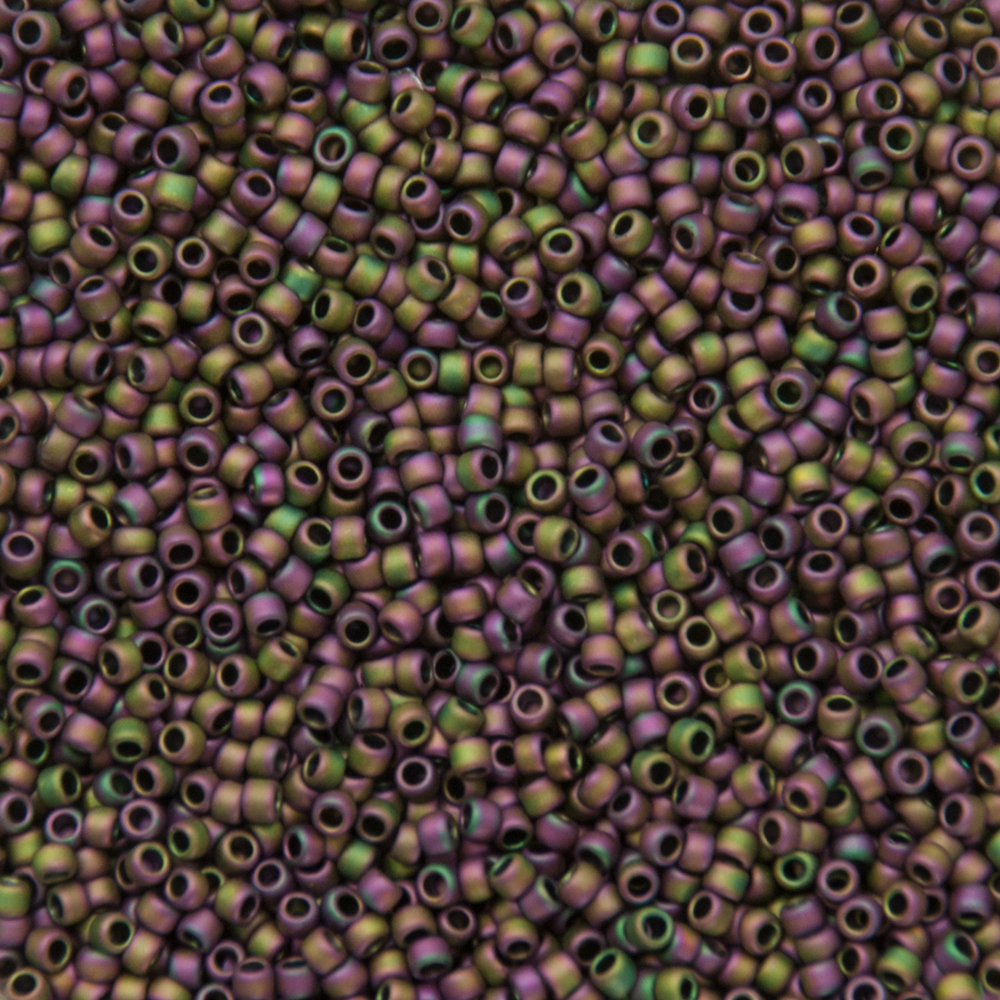 saatperlen toho 15/0 matte color iris violet (709) | 10gr