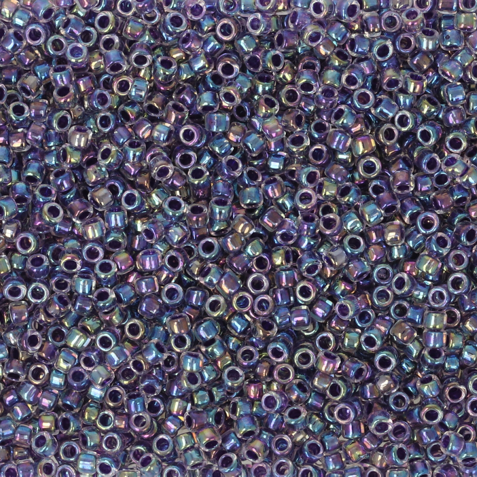 saatperlen toho 15/0 inside color rainbow crystal/grape lined (774) | 10gr