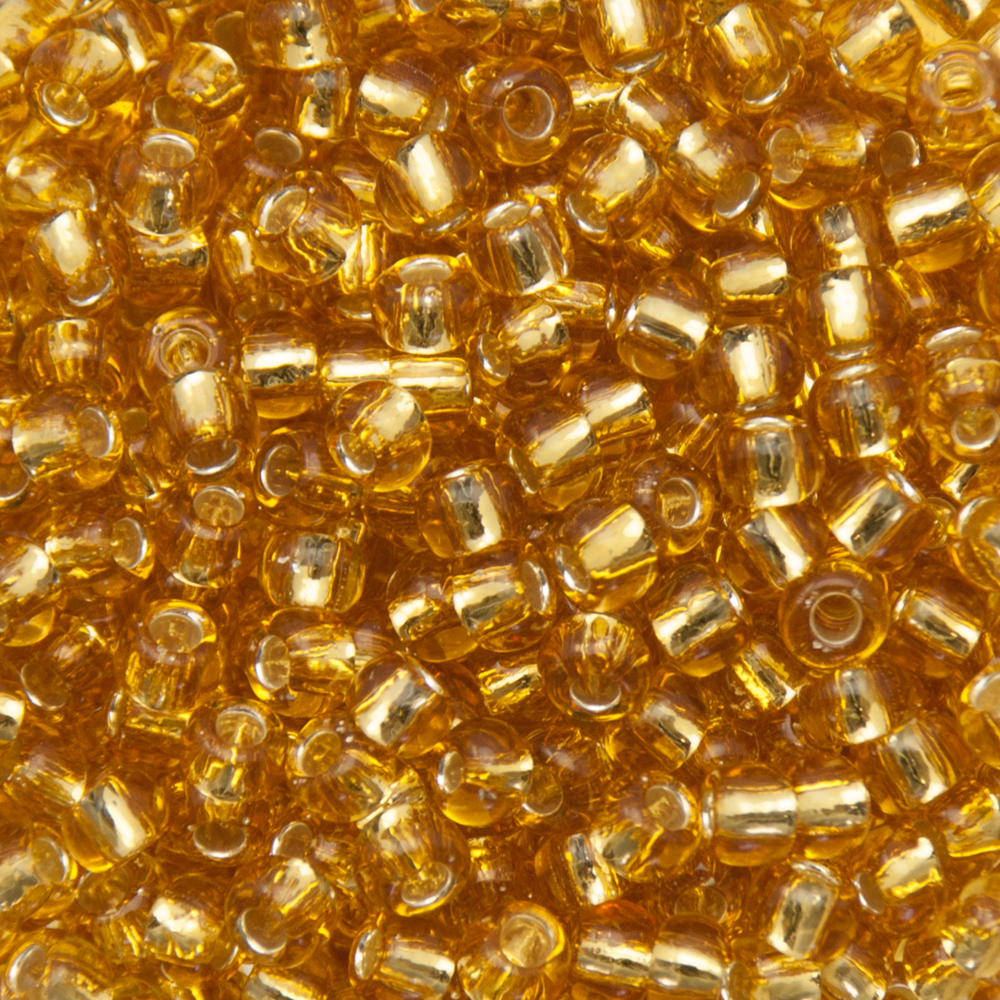 rocaille toho seed beads 6/0 silver-lined medium topaz (22b) | 10gr