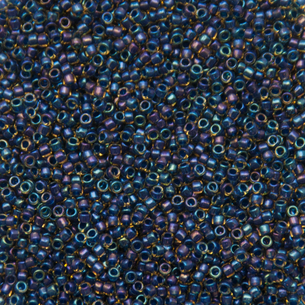 rocaille toho seed beads 15/0 inside color rainbow light yellow/capri lined (929) | 10gr