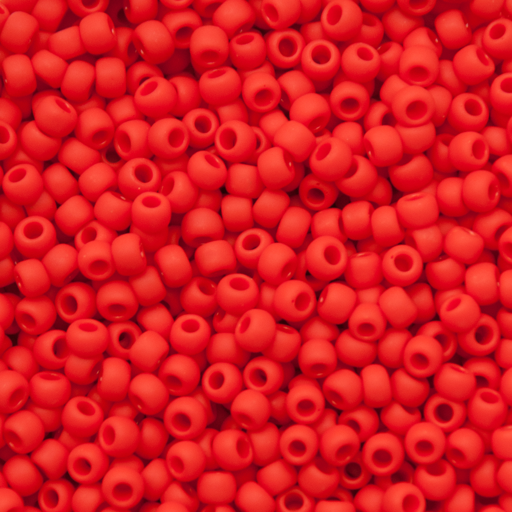 saatperlen toho 8/0 opaque frosted cherry (45af) | 10gr