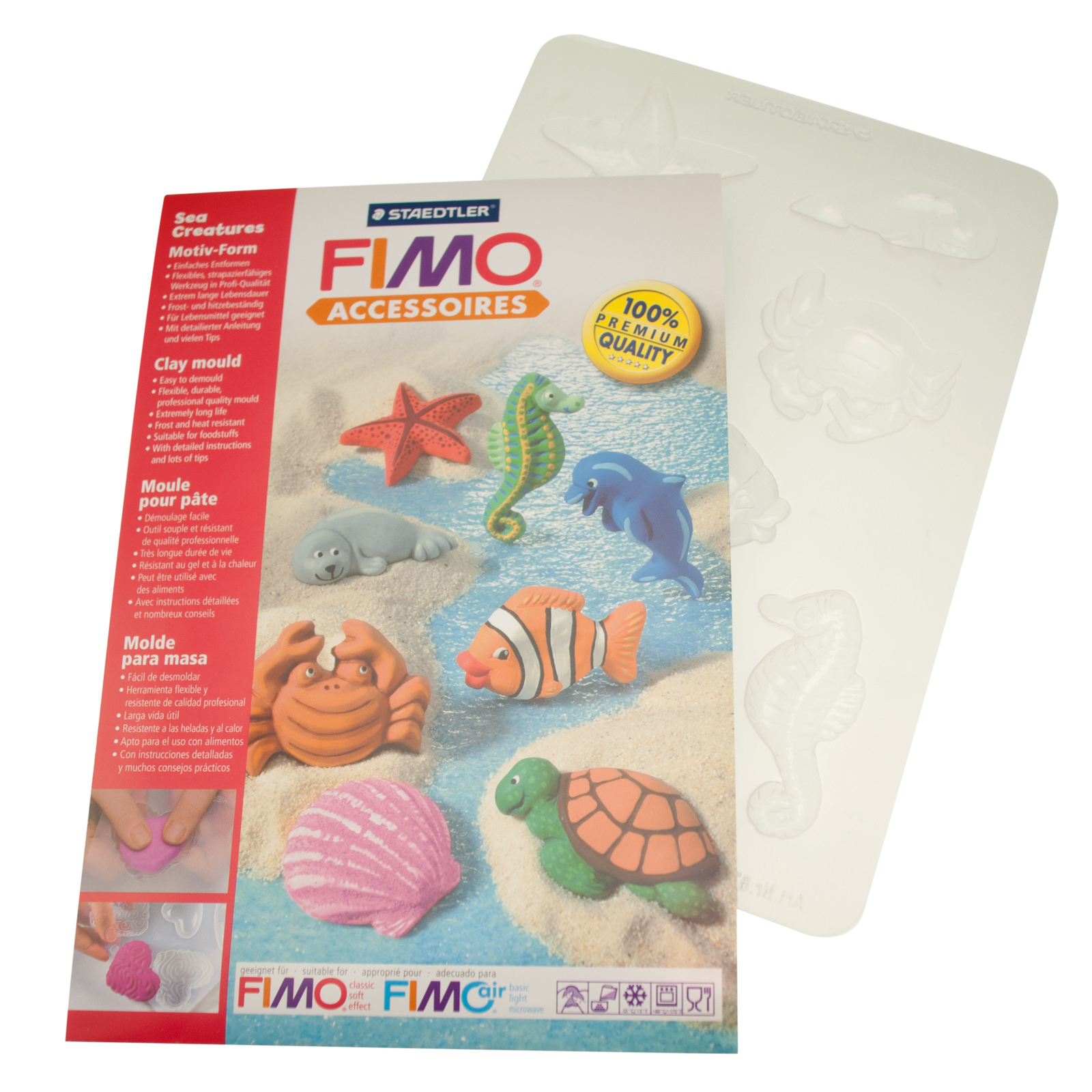 fimo mould sea creatures | 1pc