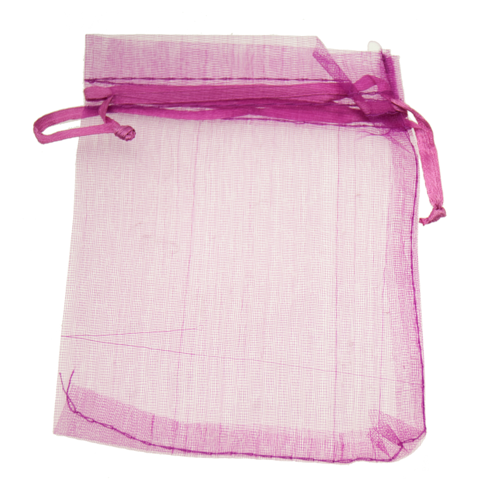 organza beutel fuchsia 120x100mm | 12st
