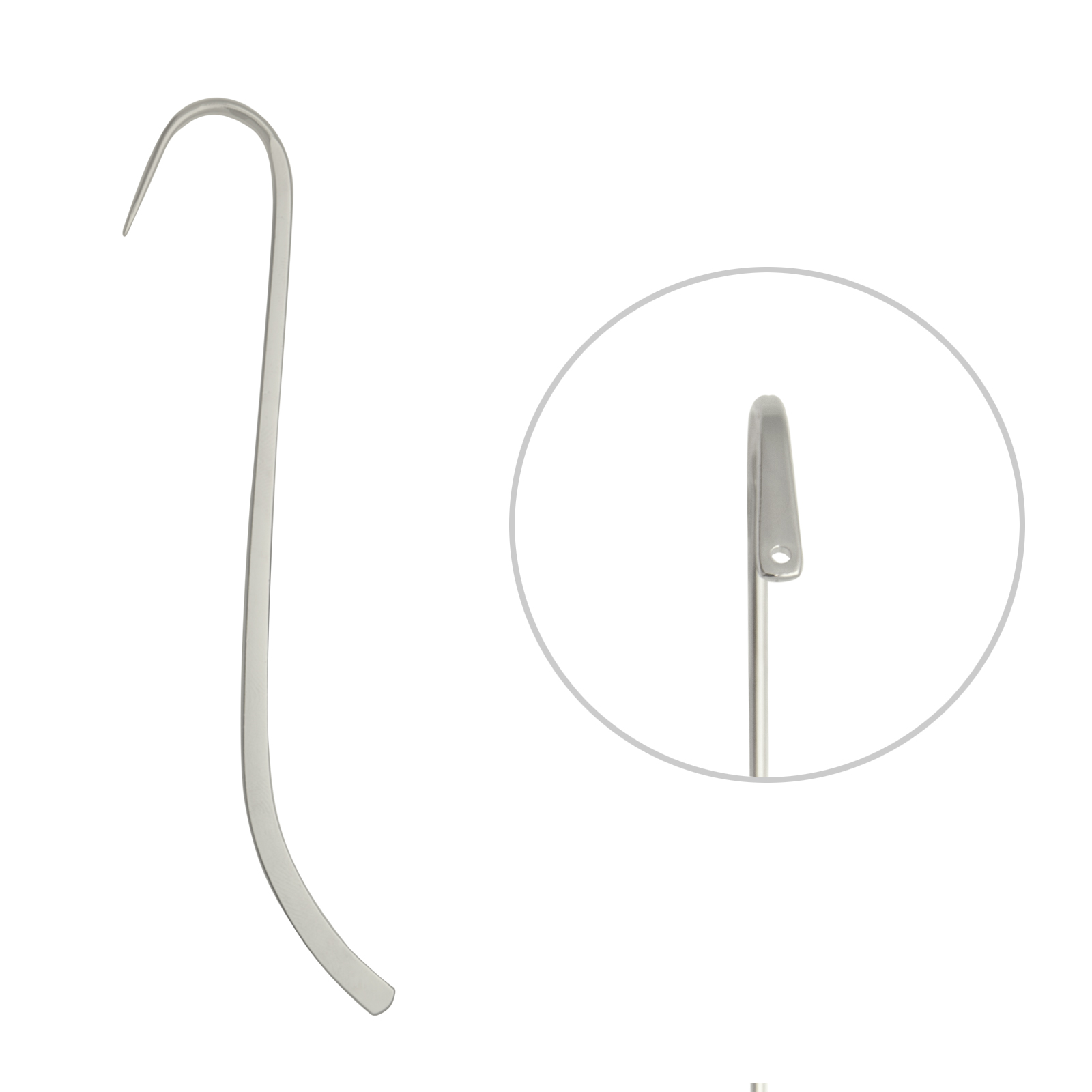 rhodium silver plated bookmark - length 12,5cm | 1pc