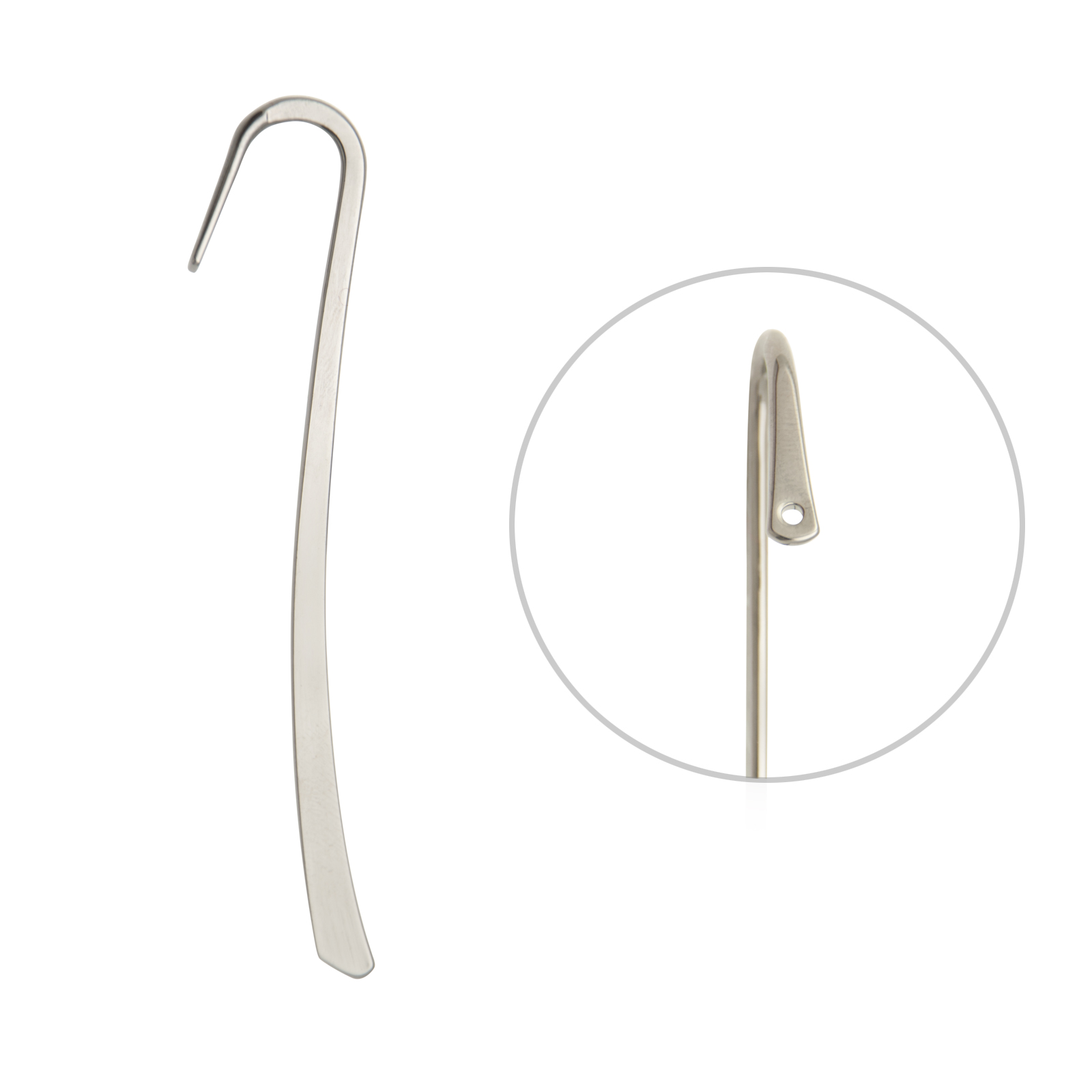 gunmetal plated bookmark - length 8,5cm | 2pc