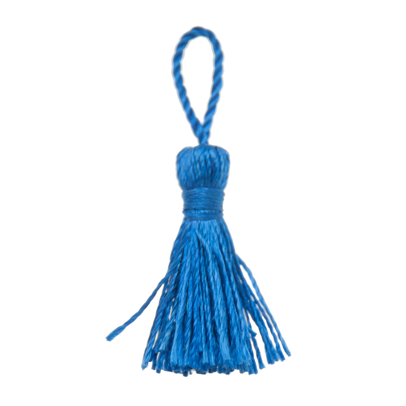 polyester tassel - blue 25-35mm | 5pc