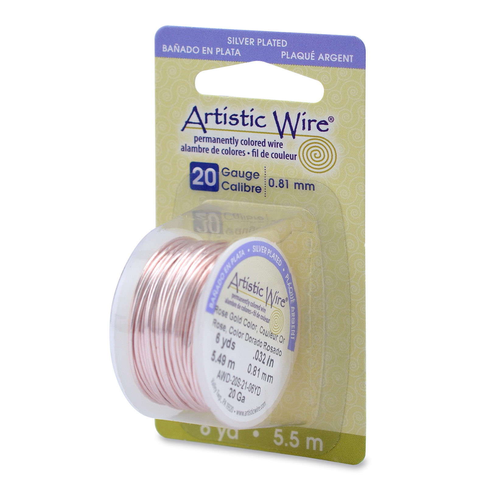 rose gold artistic wire - diameter 0,81mm - 5,5mt spool | 1pc