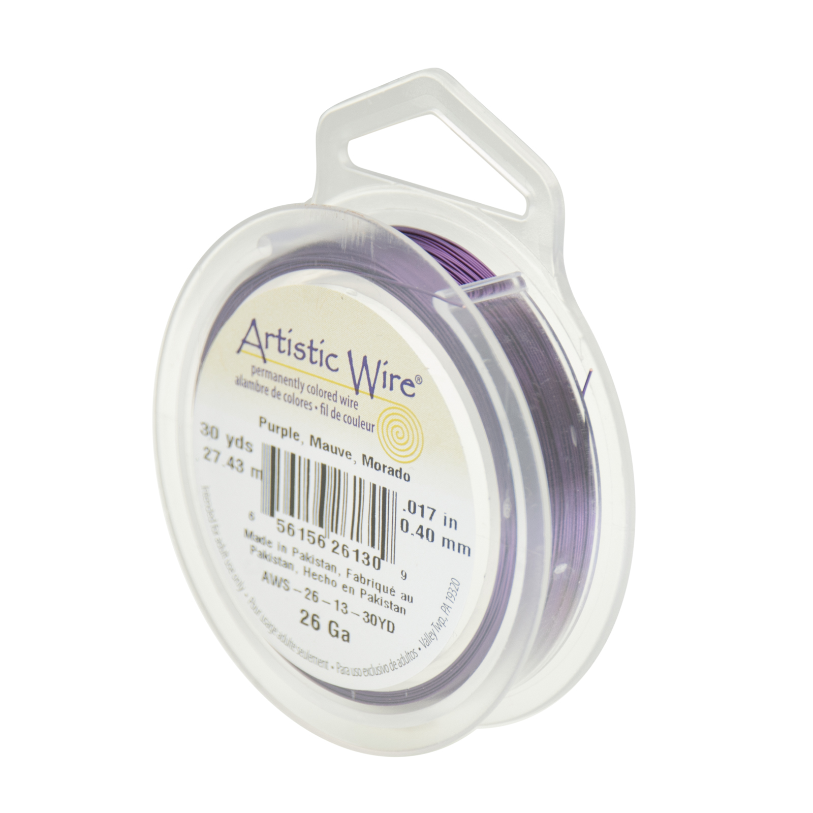 purple artistic wire - diameter 0,40mm - 27,4mt spool | 1pc