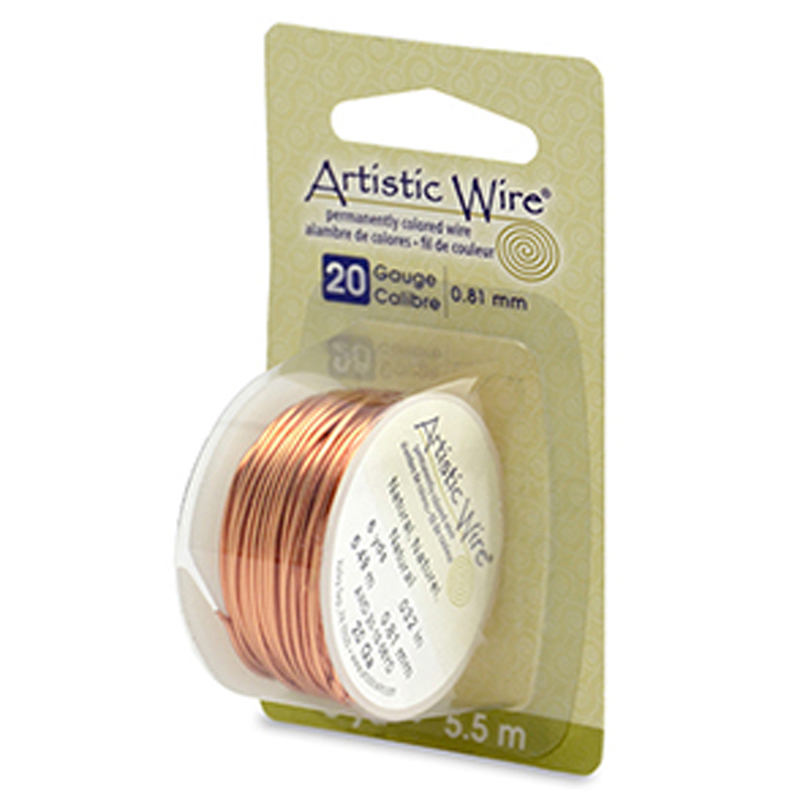 natural artistic wire - diameter 0,81mm - 5,5mt spool | 1pc