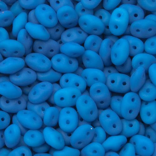 superduo seed beads 5x2,5mm - neon sky blue | 10gr