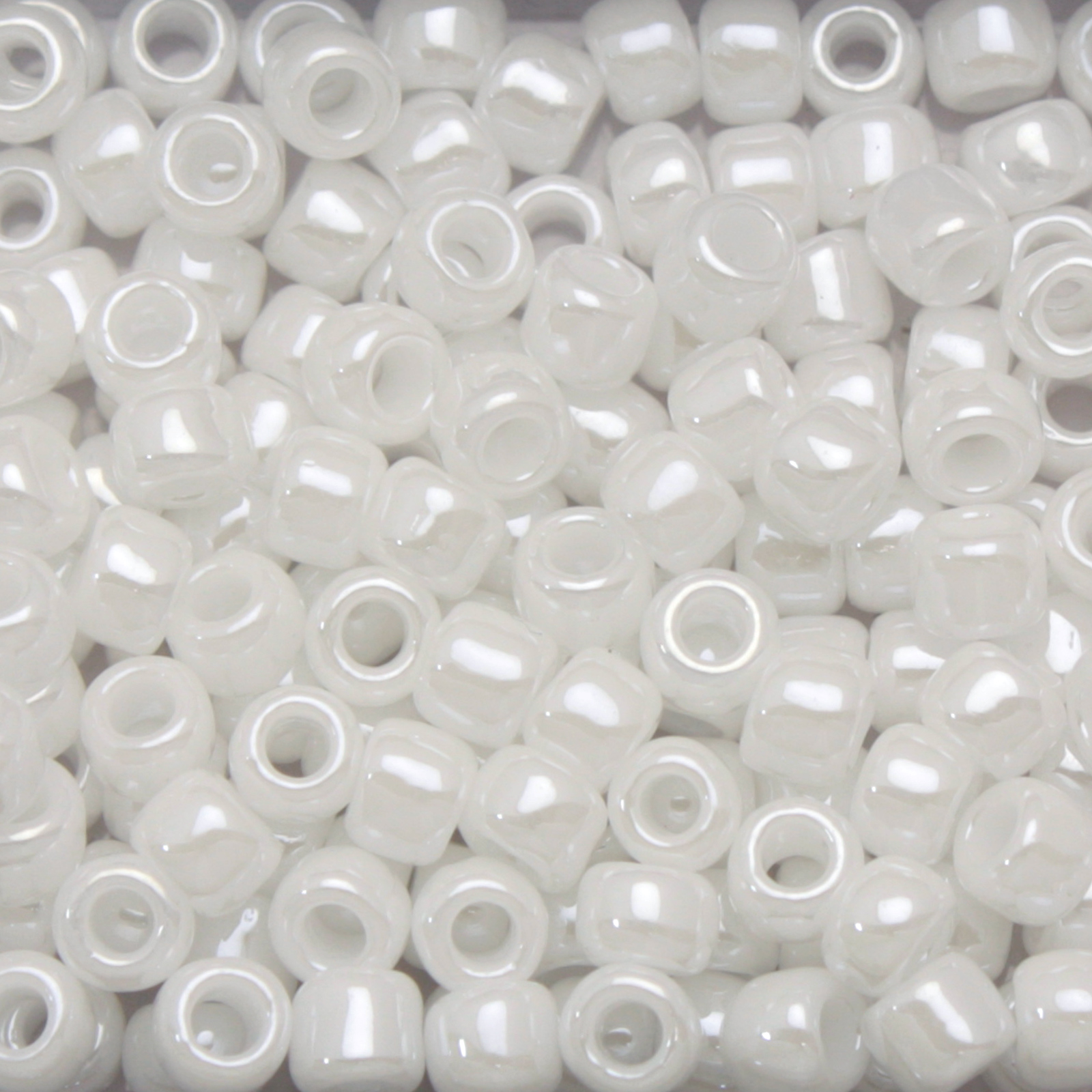 saatperlen toho 6/0 opaque lustered white (121) | 10gr