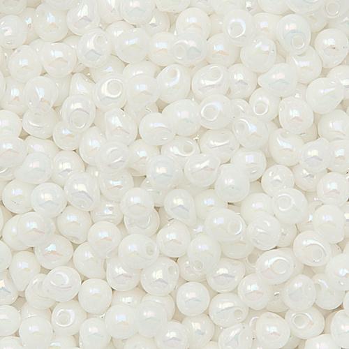 drops miyuki 3,4mm opaque white ab | 10gr