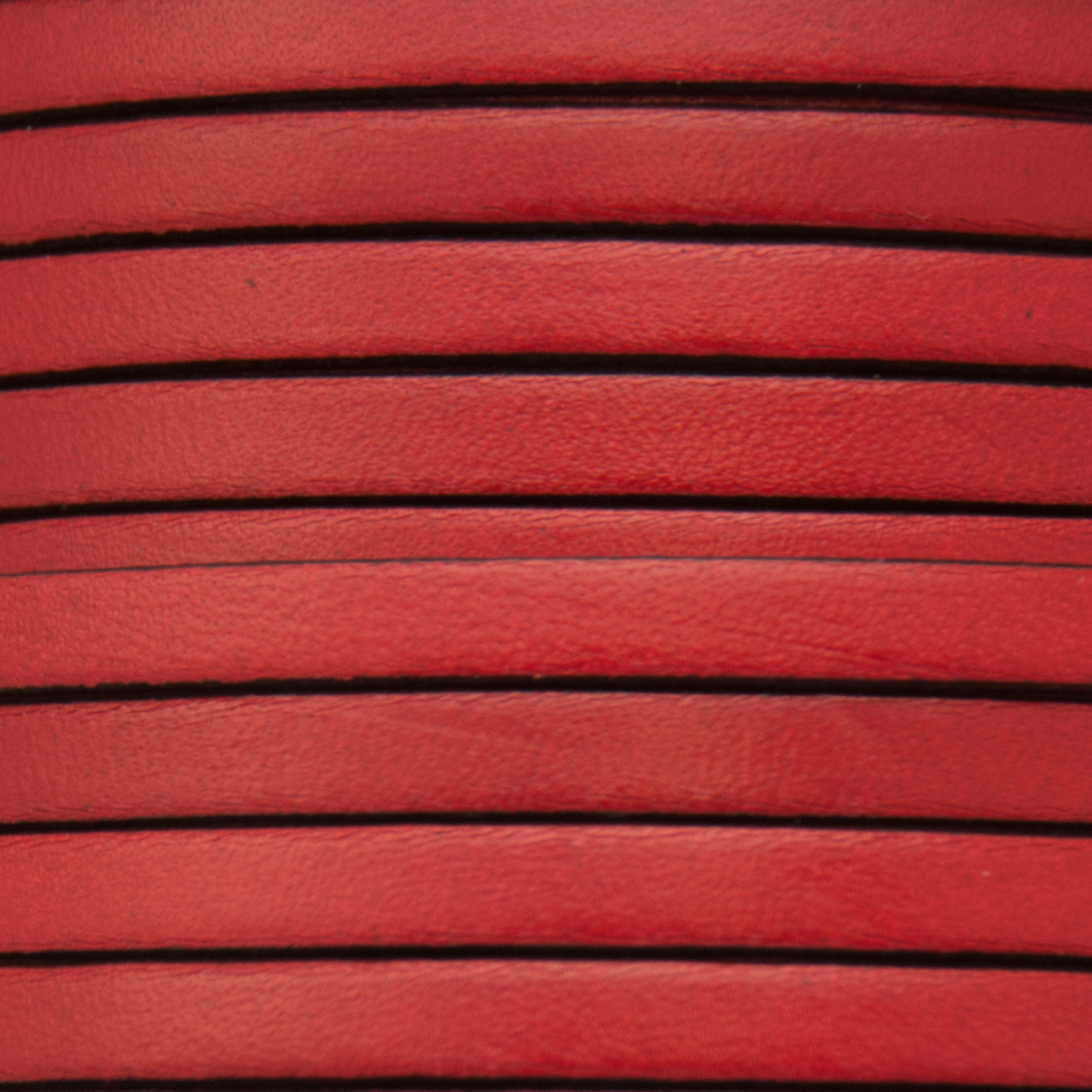 red flat leather cord 5mm | 20cm