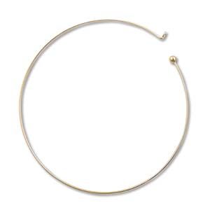 gold plated necklace with removable end 13,5cm | 1pc