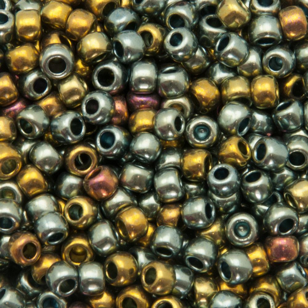 rocaille toho seed beads 6/0 - galvanized blue gold (721) | 10gr