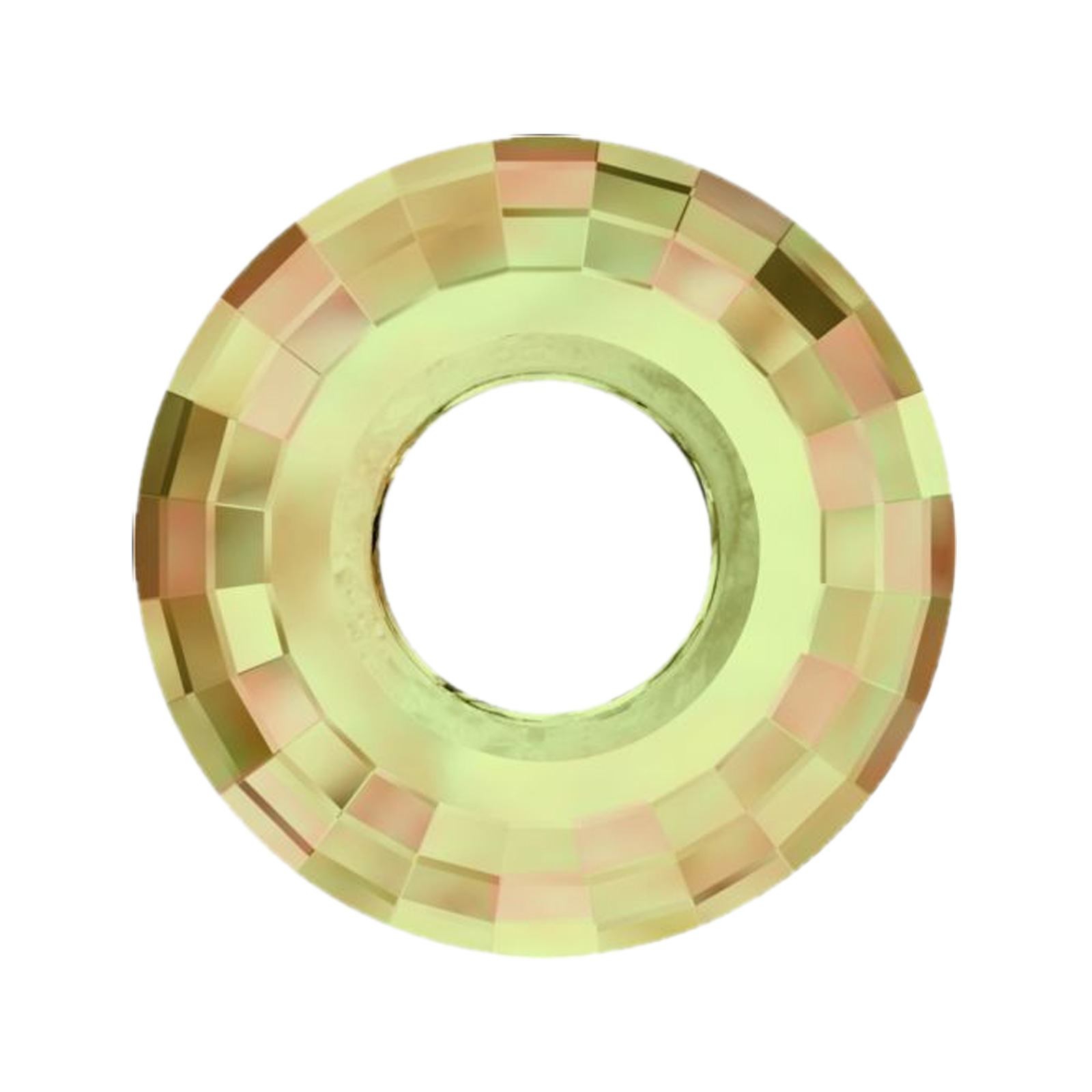disk (6039) crystal luminous green 25mm | 1pc