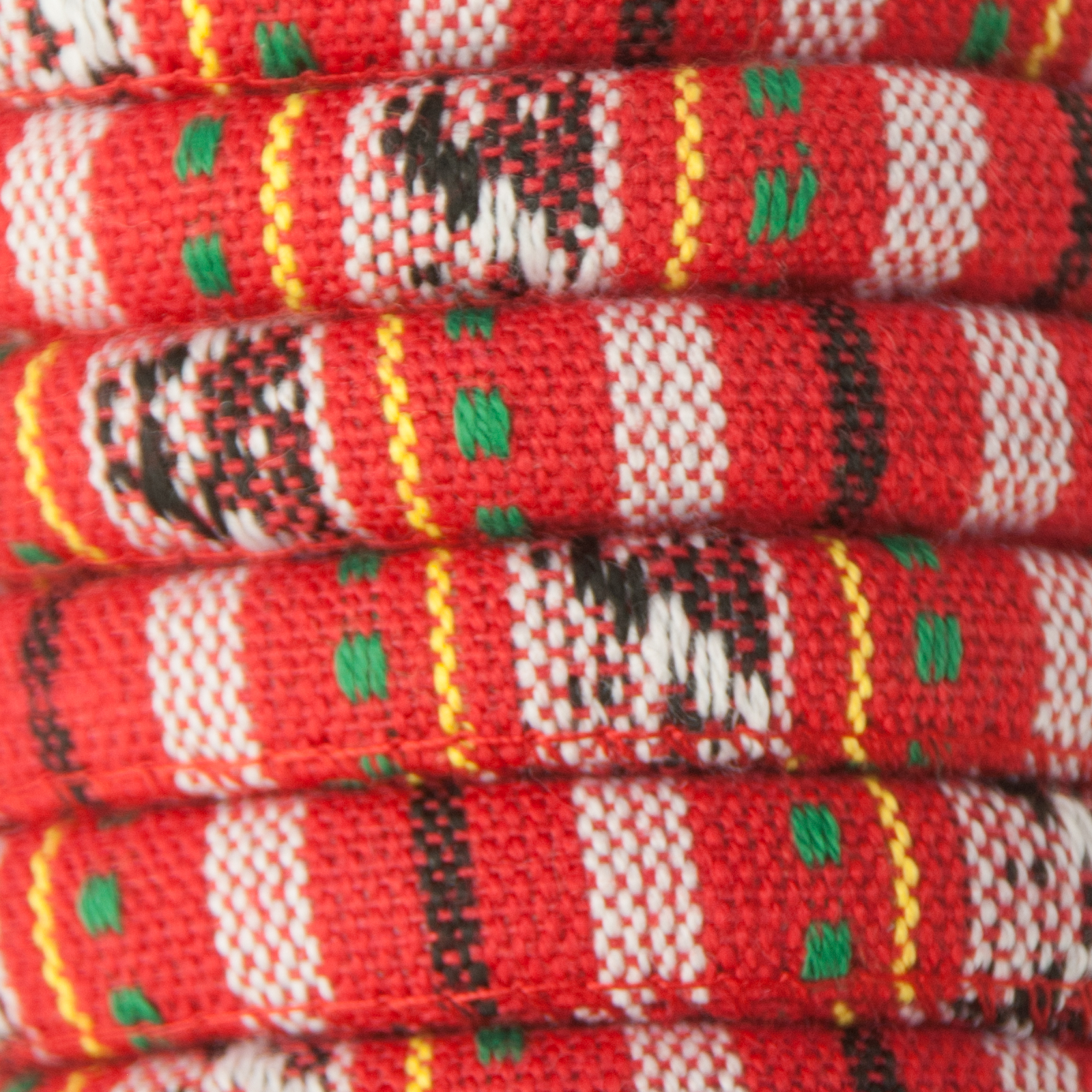 ethnic cord - red multicolor - round cord 9x7mm | 50cm