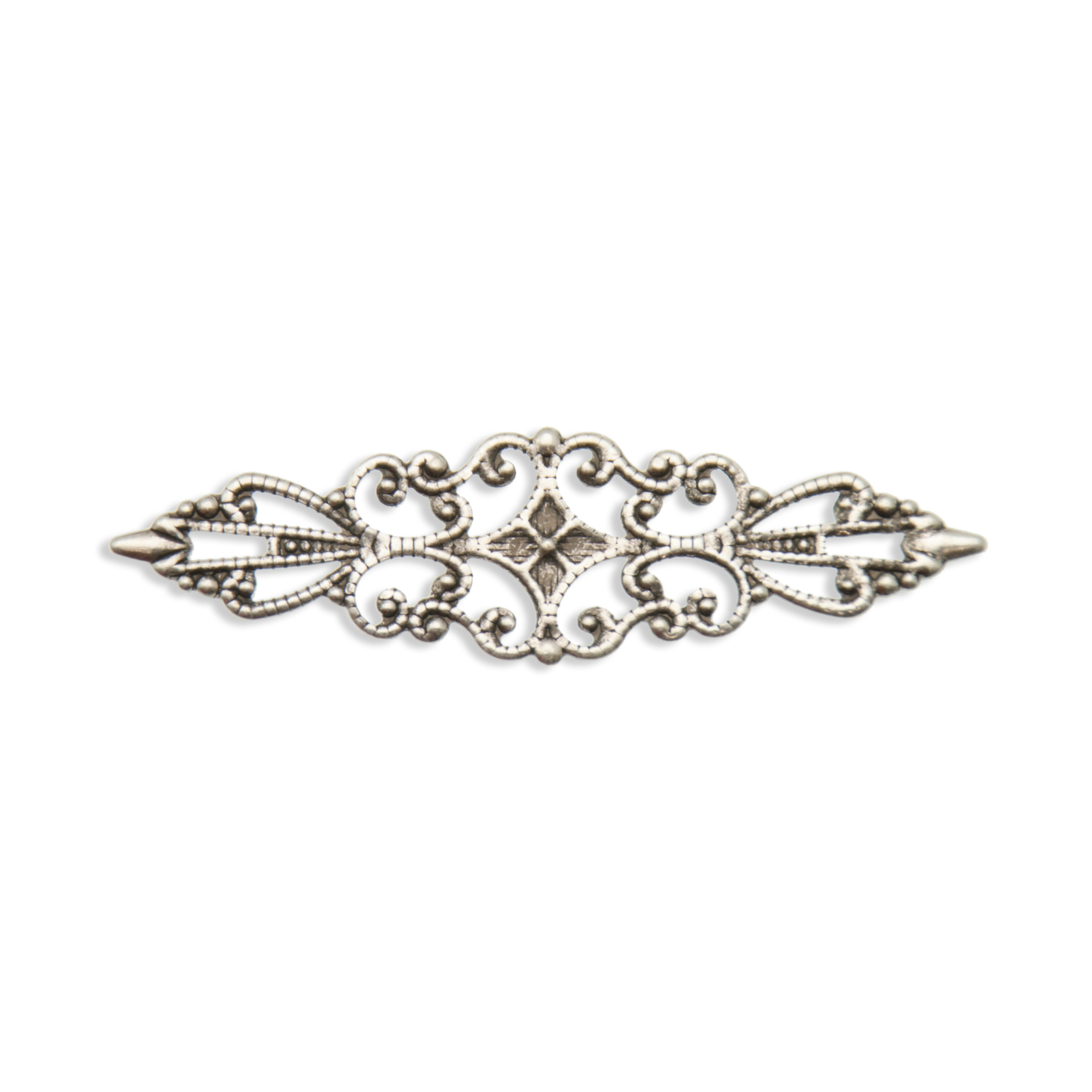 filigran antik versilbert rhombus 55x16mm | 1st