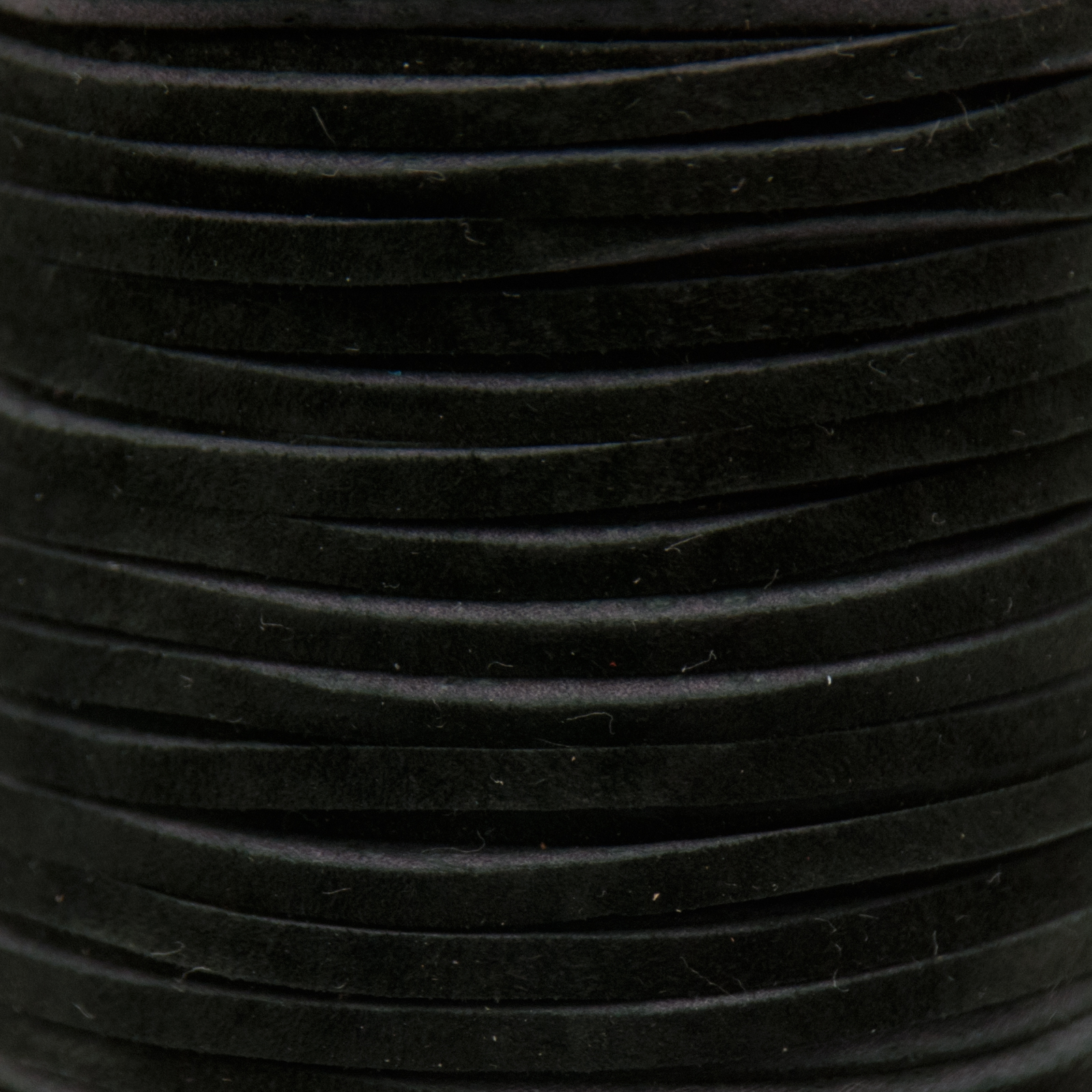 black suede lace cord 2,5x1mm | 1mt