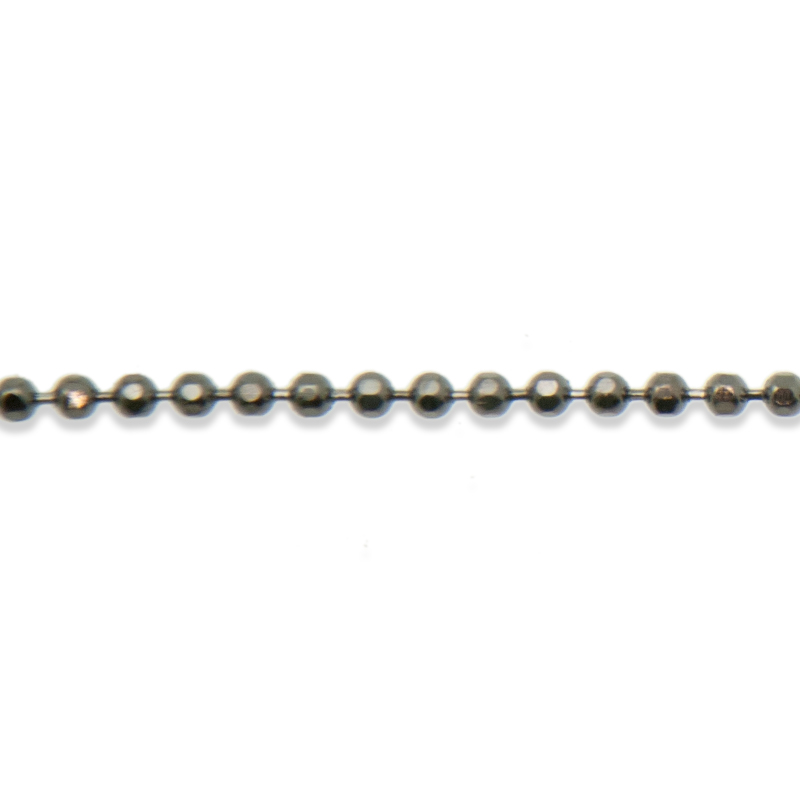gun metal ball chain 1,5mm | 1mt