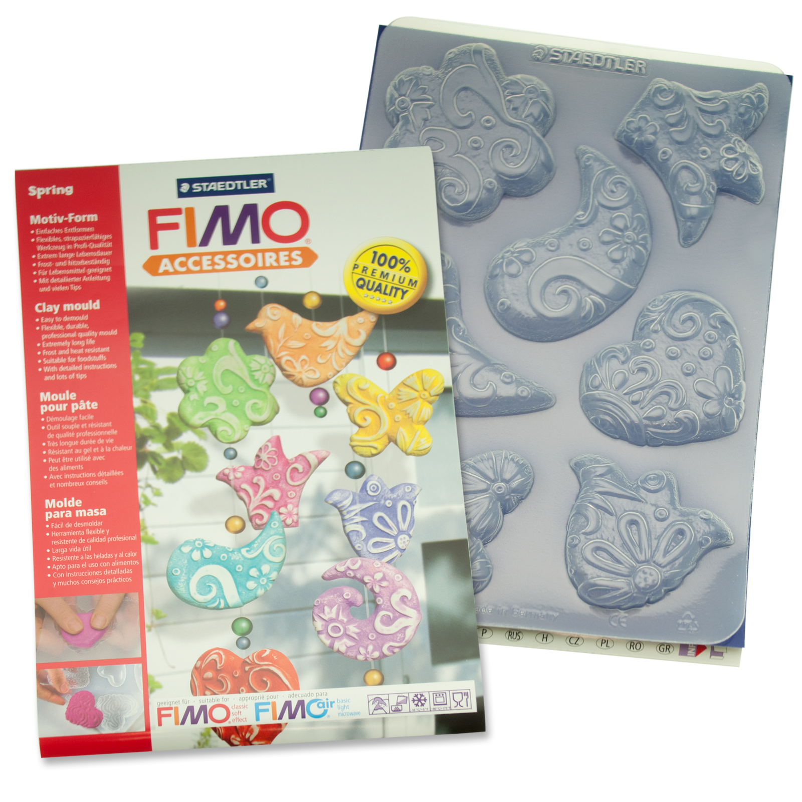 fimo clay mould spring decoration | 1pc