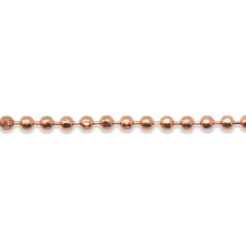 gold rose ball chain 1,5mm | 1mt