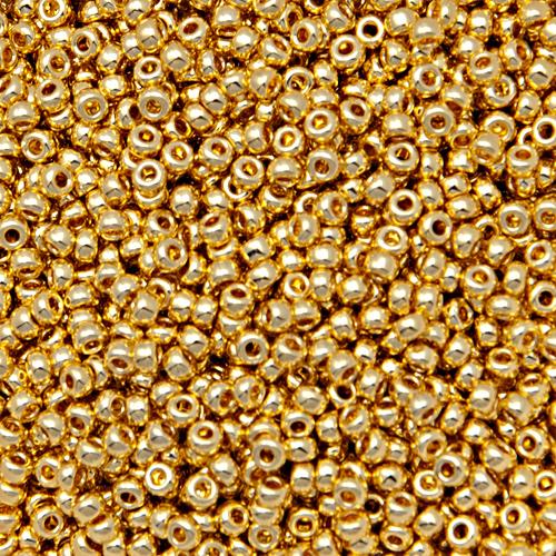 miyuki rocailles 11/0 - 24 karat gold plated (191) | 5gr