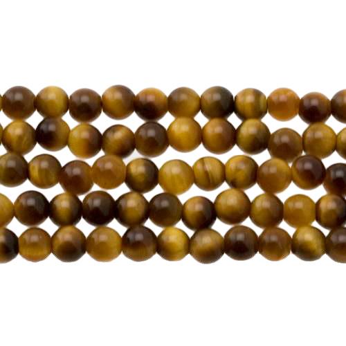 tigerauge braun glatt runde 4mm | strang 38/40cm