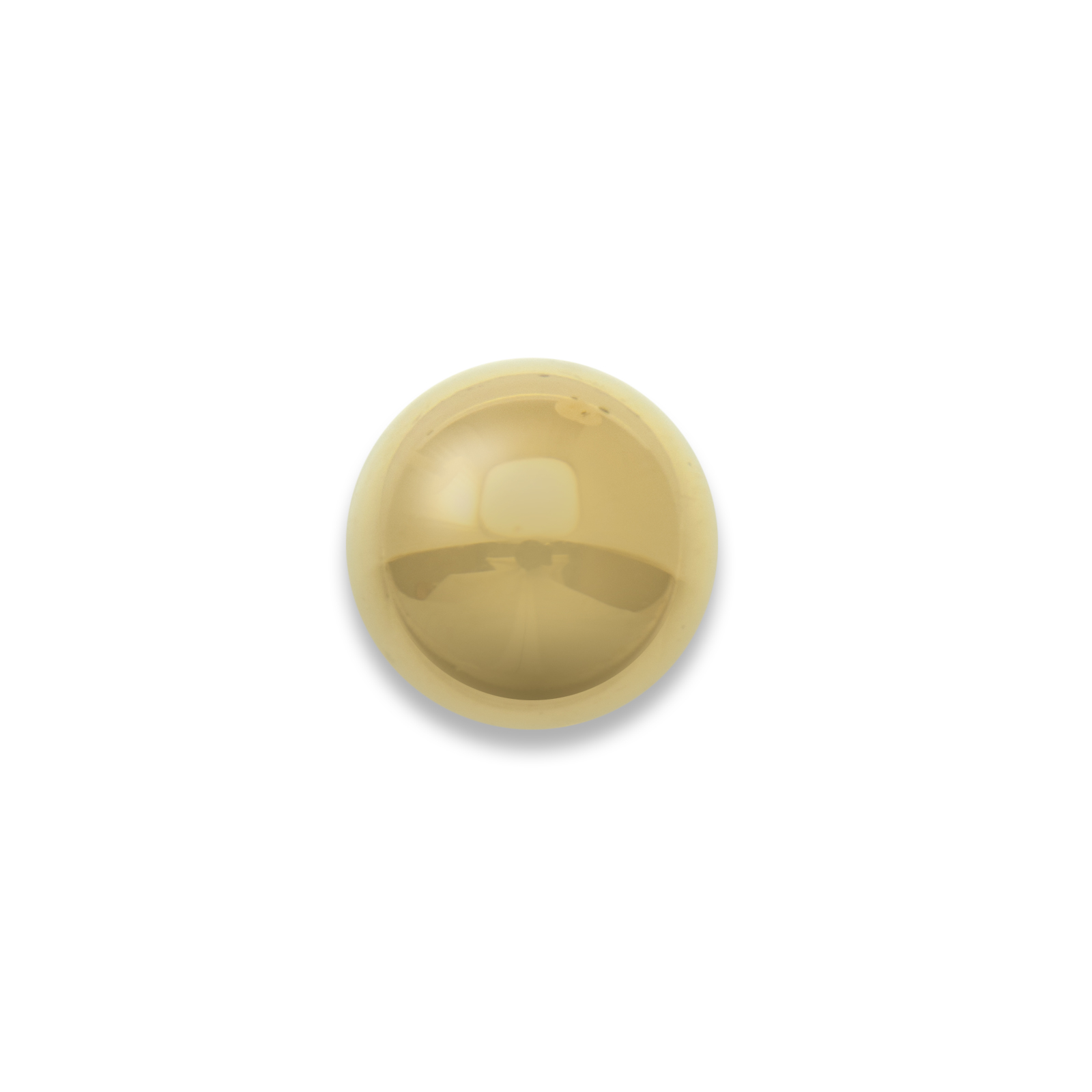 crystal amber glass cabochon smooth round 14mm | 2pc