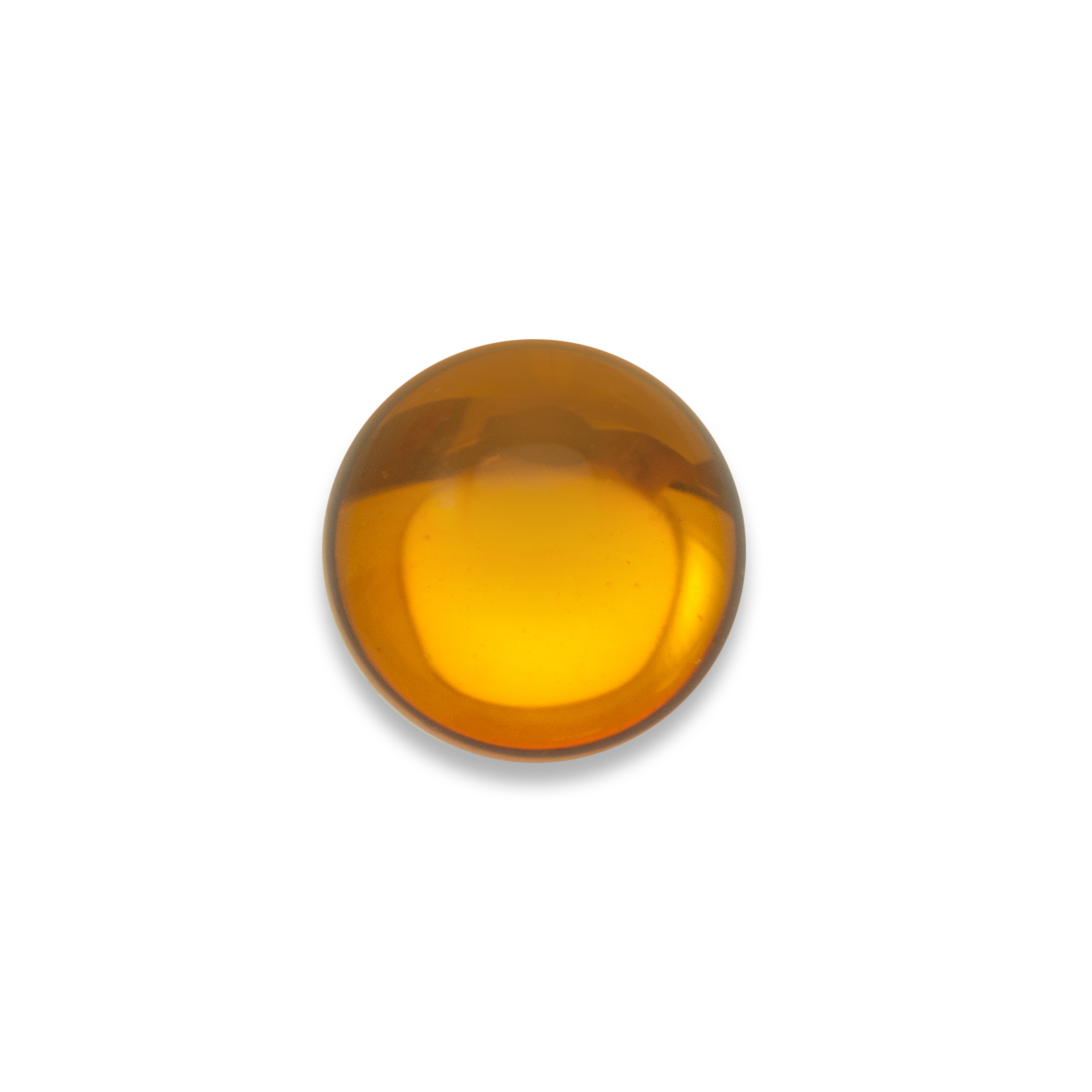 glascabochon topaz gold foiled glatte runde 16mm | 2st