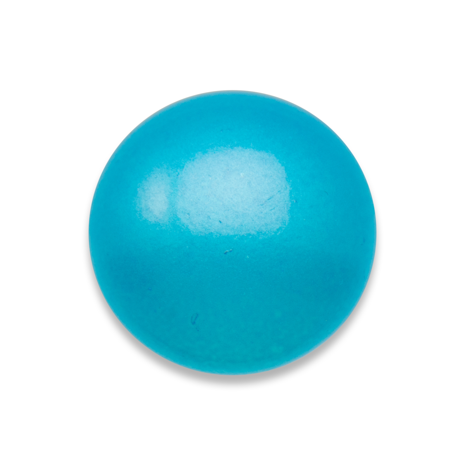 pastel sky blue glass cabochon smooth round 25mm | 1pc